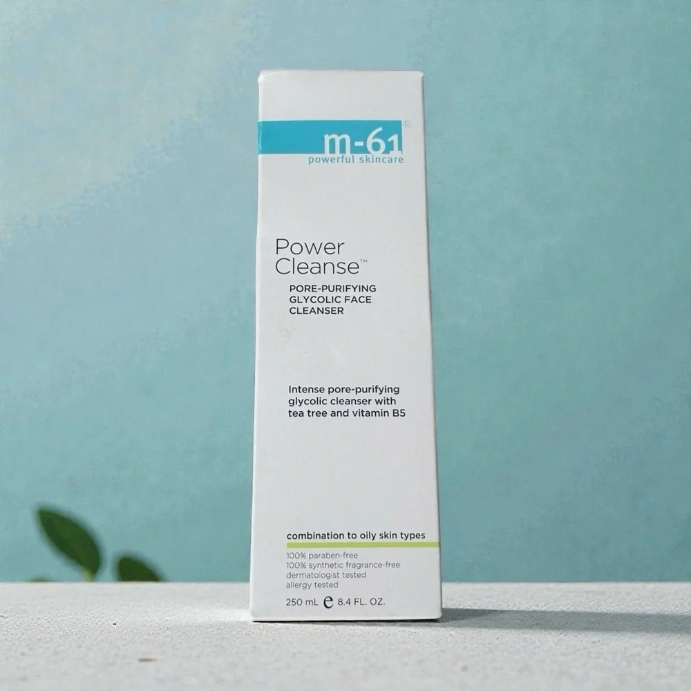 M-61 Power Cleanse- 250 ml./ 8.4 oz -Pore- Purifying Glycolic Face Cleanser NIB